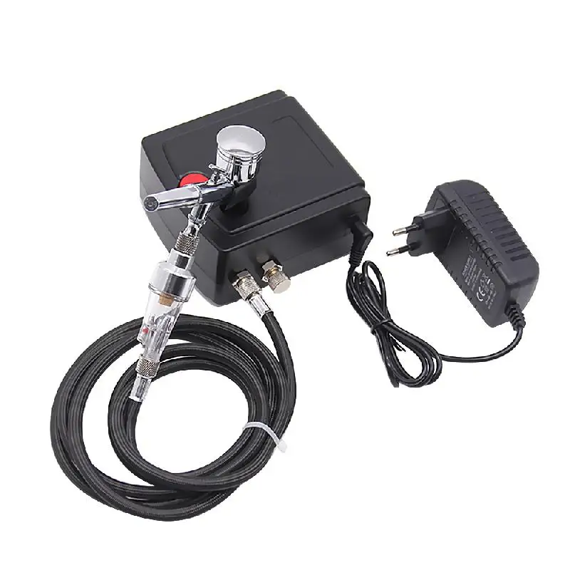 Аэрограф Двойного действия с компрессором пистолет распылитель для ногтевого