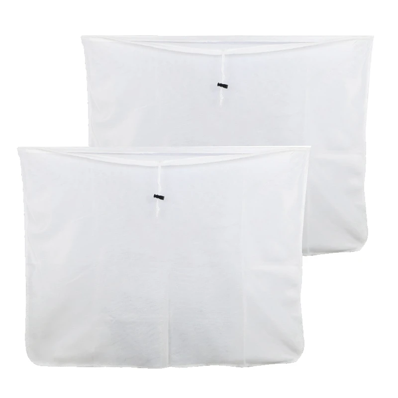 

Brew Bag 2Pcs 26x22Inch Reusable Fine Mesh Bag for Fruit Cider Apple Grape Wine Press Drawstring Straining Brew in A Bag