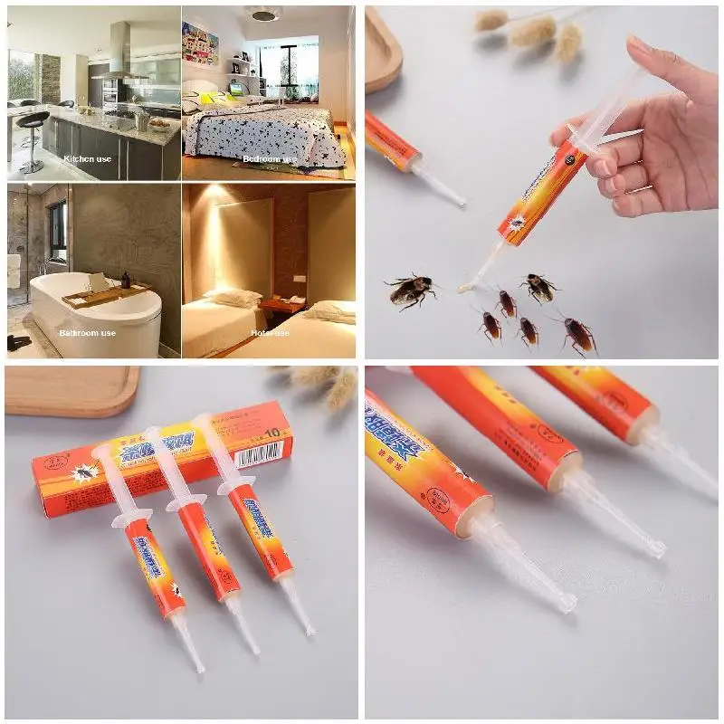 

Roach Control Gel Bait Fipronil Safe Insecticide Efficient Powerful For Hotels Kitchen Home THIN889
