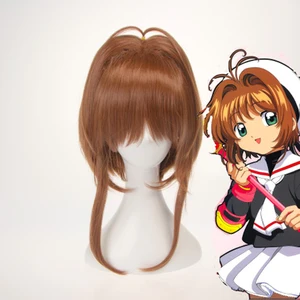 Anime Cardcaptor Sakura Cosplay Wigs Sakura Kinomoto Cosplay Wig Synthetic Wig Hair Halloween Party Women Cosplay Wig Anime Cardcaptor Sakura Cosplay Wigs Sakura Kinomoto Cosplay Wig Synthetic Wig Hair Halloween Party Women Cosplay Wig