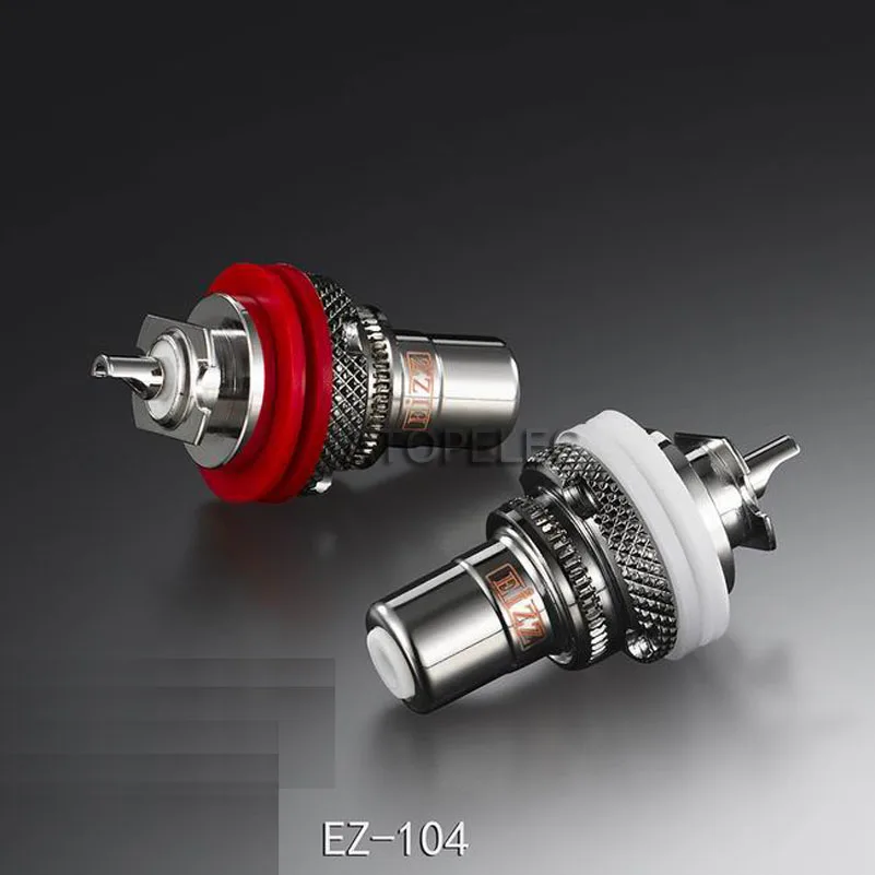 2 шт. EIZZ родиевое покрытие Tellurium медный RCA разъем Гнездовой для HiFi аудио ТВ CD AMP
