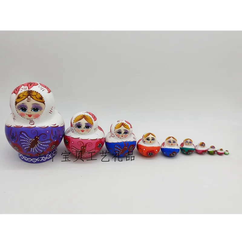 10 слоев/Набор деревянные русские куклы гнездящаяся Девичья желанная кукла