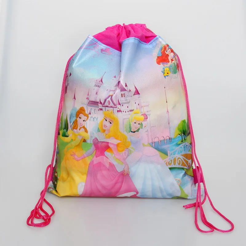 Drawstring bag 1pcs 20 шт./лот 33 см* 33 см принцесса дизайн салфетки из ткани для вечеринок декупаж бумажные салфетки с рисунком на свадьбу и день рождения вечерние поставки - Цвет: Drawstring bag 1pcs
