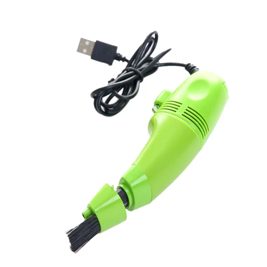 Green Полезная Мини Компьютерная вакуумная USB клавиатура щетка Очиститель Щетка для ноутбука пылеочиститель набор бытовой чистящий инструмент 4 цвета - Цвет: Green