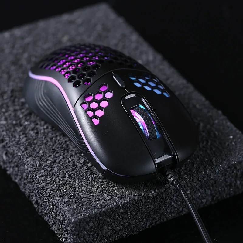 

New Arrival RGB Backlight Gaming Mouse Portable USB Wired Adjustable 4800DPI 6 Buttons Mice For PC Laptop