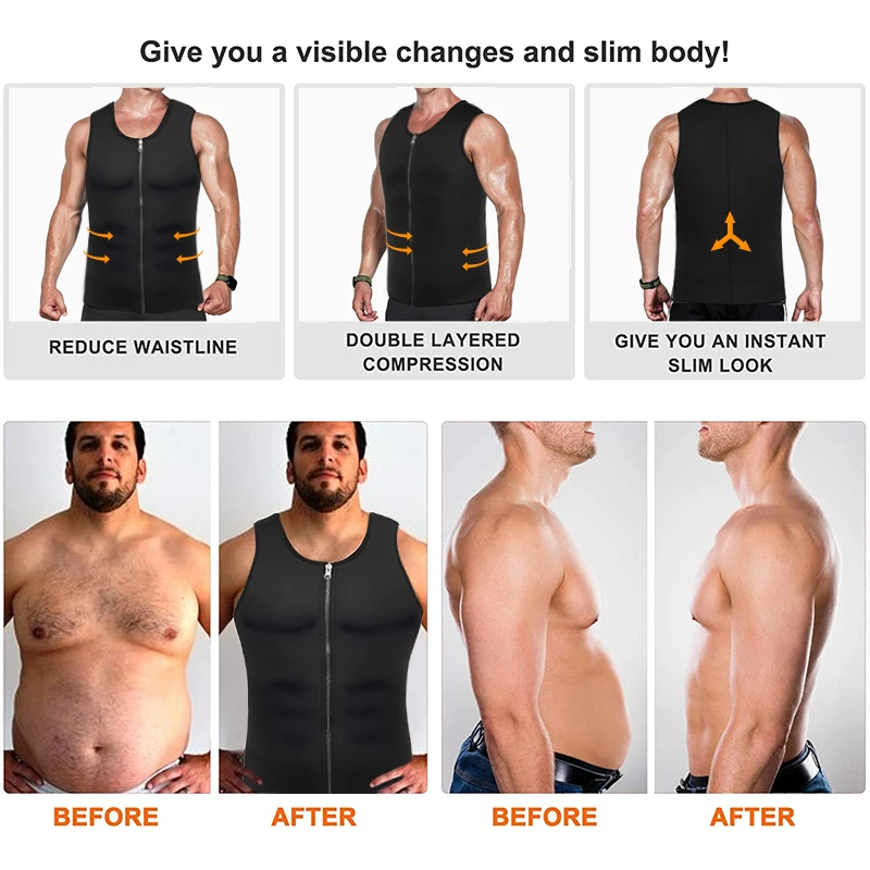 Мужской тренировочный костюм Miss Moly шейпер для талии сауны пота пояс похудения