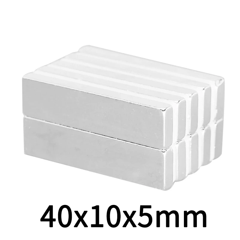 2 ~ 50 шт 40x10x5 мм прочные для простыней редкоземельный магнит 40 x 10 большие