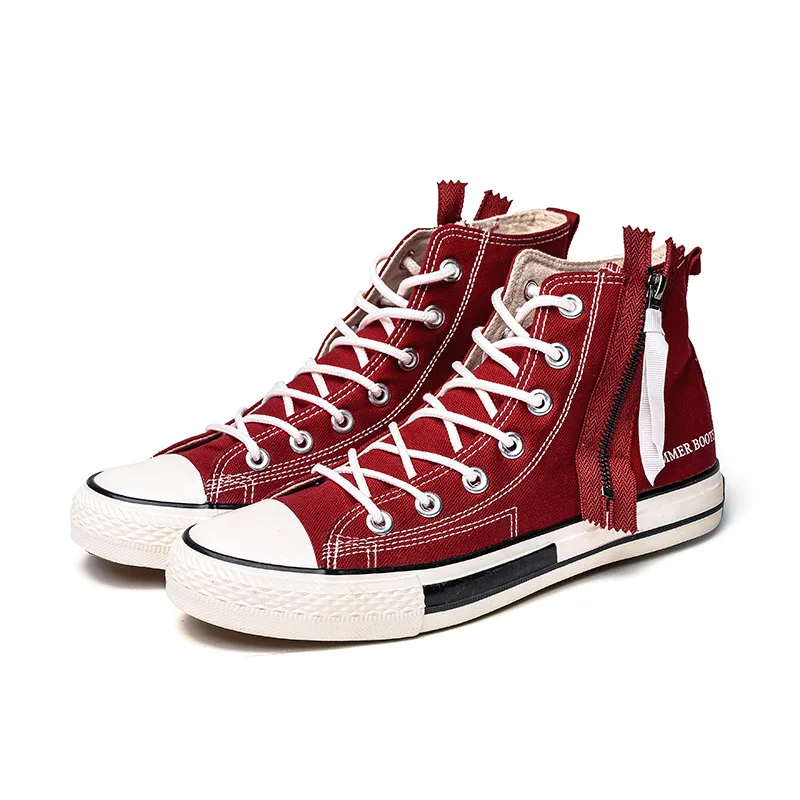 Кеды мужские с круглым носком Классические холщовые кроссовки на шнуровке