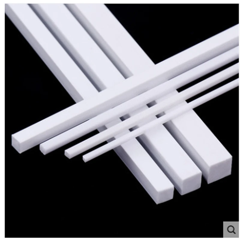 Квадратные палочки из АБС пластика для миниатюрного ландшафта/макет модели