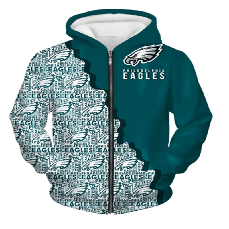 

Spring Winter Mens Hoodies 3D Printed Broncos Male Rugby Casual Tracksuits Sweatshirts Raiders Zipper Jacket