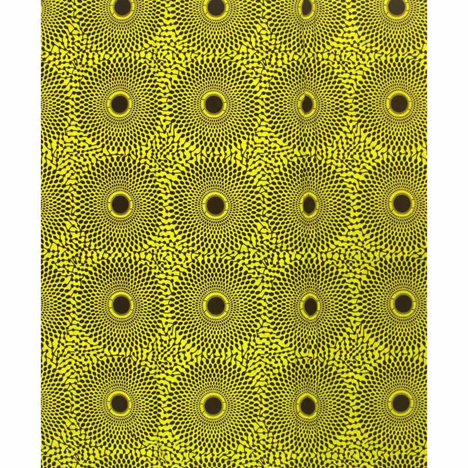 

Newest Green Circles Design African Textile Osikani Metallic Wax Prints Ankara Kitenge Fabric For Ethnic Clothing 6 Yards Y-368