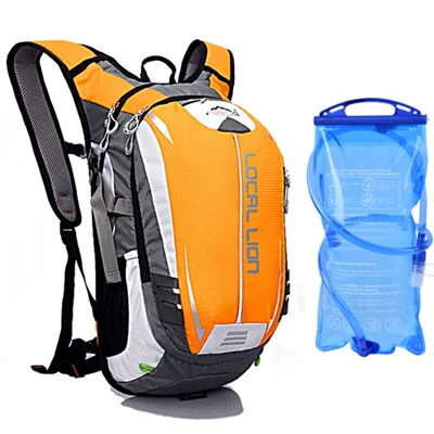 with water bag 18L для мужчин и женщин MTB велосипед с сумкой для воды водонепроницаемый велосипедный рюкзак спортивный нейлон Велоспорт пешая ходьба походы велосипедный, с поильником рюкзак - Цвет: with water bag