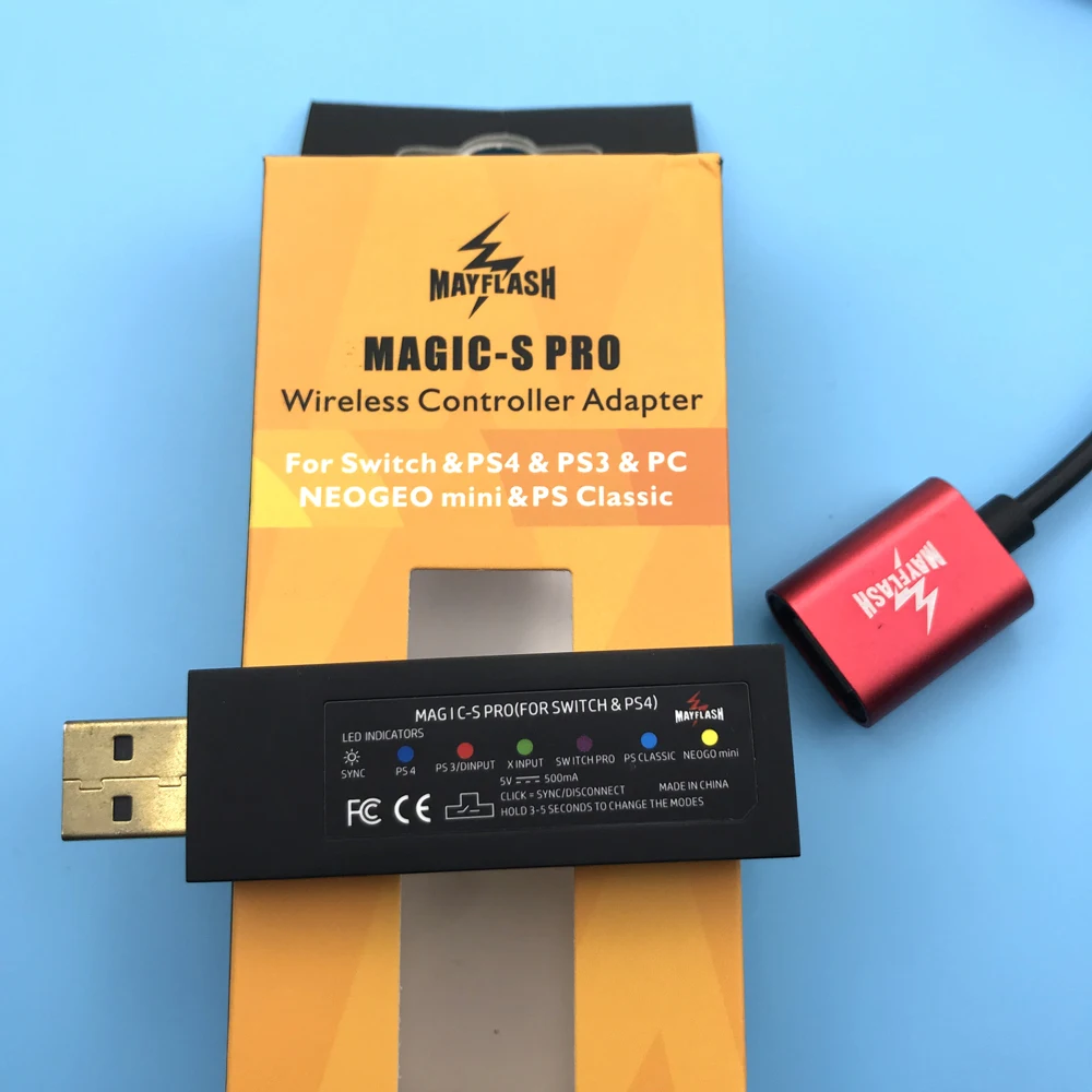 Беспроводной USB контроллер Mayflash Magic S Joy Con для Xbox 360/One S/ДЛЯ NS Pro/адаптер геймпада PS4