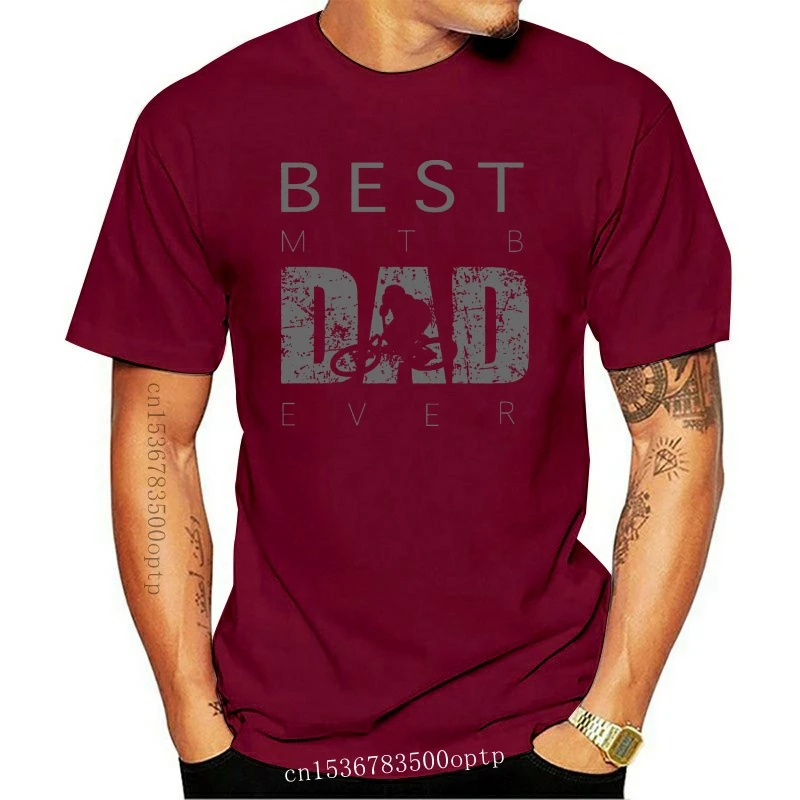 

2020 New Mens T Shirts Mens Best MTB Dad Ever Mountain Biker Shirt - Vintage MTB T Shirt 100% Cotton Brand New T-Shirts