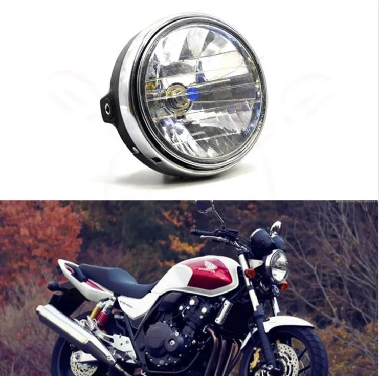 12V мото галогенные фары для Honda CB400 CB500 1300 Hornet 600 фара мотоцикла| |