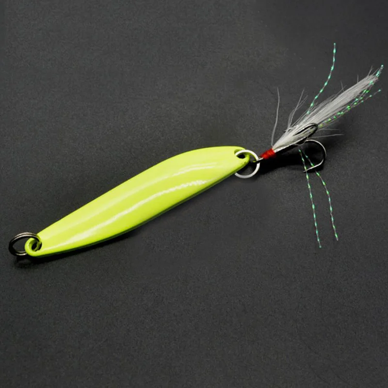 Металлические люминесцентные крючки с блестками 5/7 /10/13 г 1 шт. рыболовные