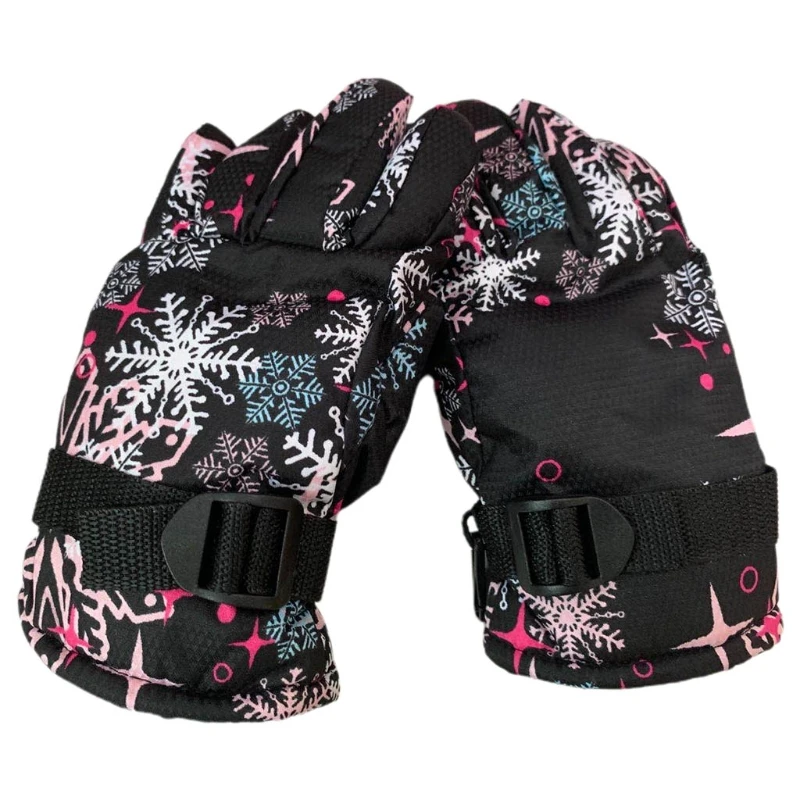 Kids Fashion Print Ski Gloves Winter Snow Snowboard Windproof Waterproof Mitten New Dropship | Детская одежда и обувь