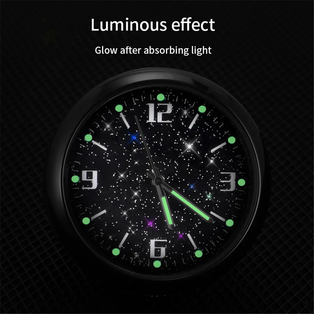 

Car Clock Ornaments Auto Watch Air Vents Outlet Clip Mini Decoration Automotive Dashboard Time Display Clock In Car Accessories