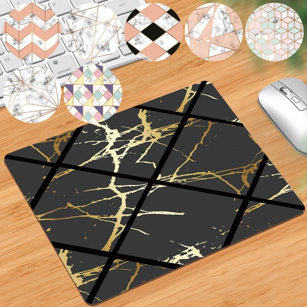 

Mouse Pad Game Gamer Mouse Pad Durable Smooth PU Leather Computer Mouse-pad Anti-slip Waterproof Geometry Pattern Mouse Mat