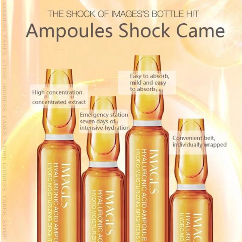 Ампульная сыворотка с гиалуроновой кислотой увлажнение контроль жирности уход