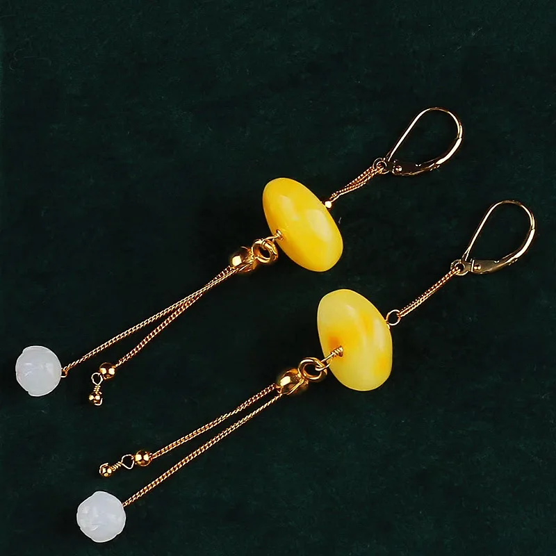 Прямые продажи от производителя серьги из чистого серебра S925 пробы покрытые 18 К