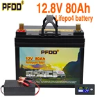 12V 80Ah LiFePO4 Батарея BMS литий Мощность батареи 4000 циклов для RV Кемпер гольф-кары внедорожные гератора солнечной энергии и энергии ветра