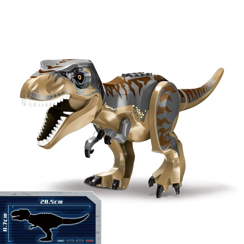 

Jurassic Dinosaur World T-Rex Brutal Raptor Velociraptor Triceratops Building Block Toys Construction Gift For Children