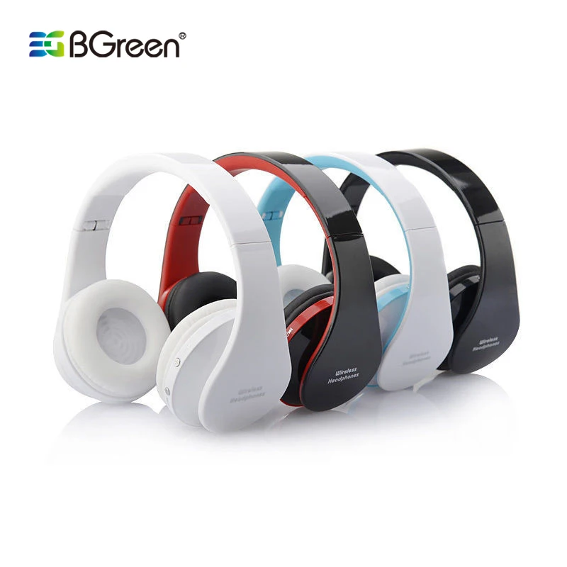 

BGreen Folding Bluetooth Stereo Game Gaming Headphones Wireless Sports Detachable Cable Headphone Headset With Microphone