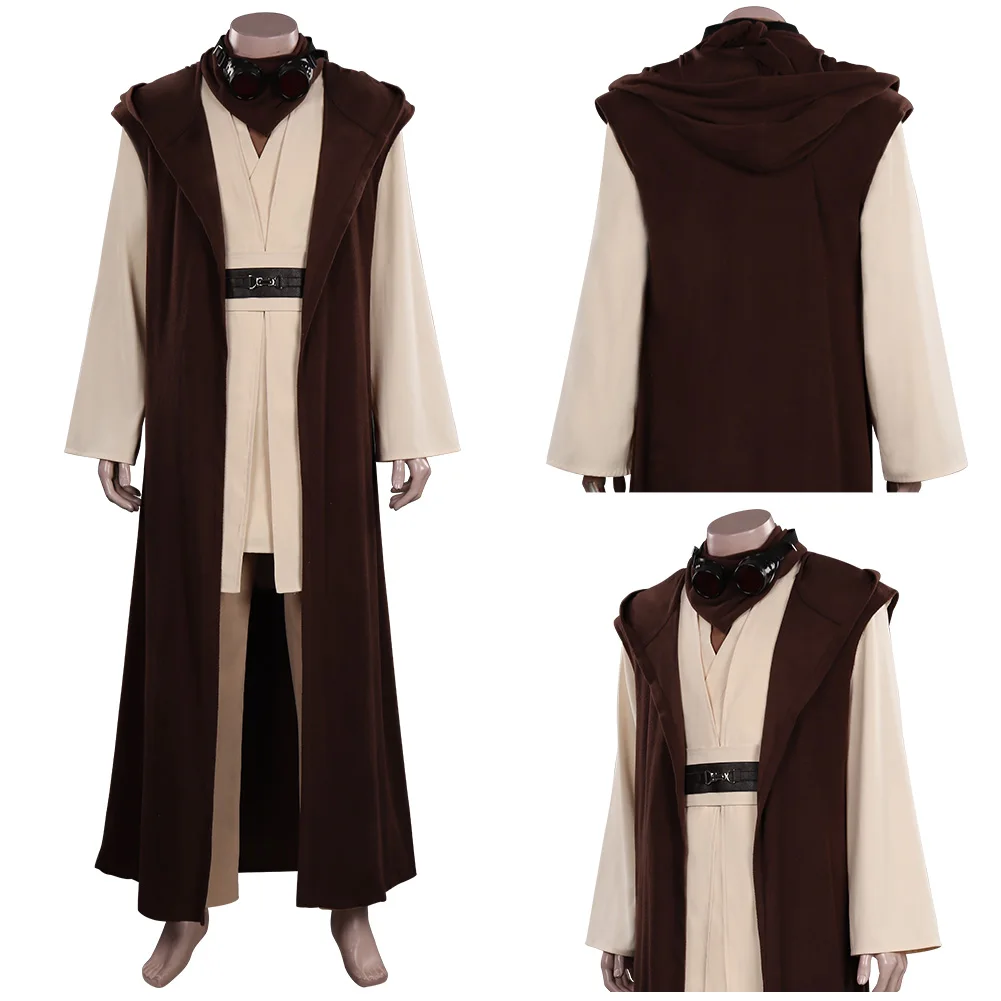 

Wars TV Series Obi Wan Kenobi Cosplay Costume Outfits Halloween Carnival Christmas Suit For Adult Men Gifts