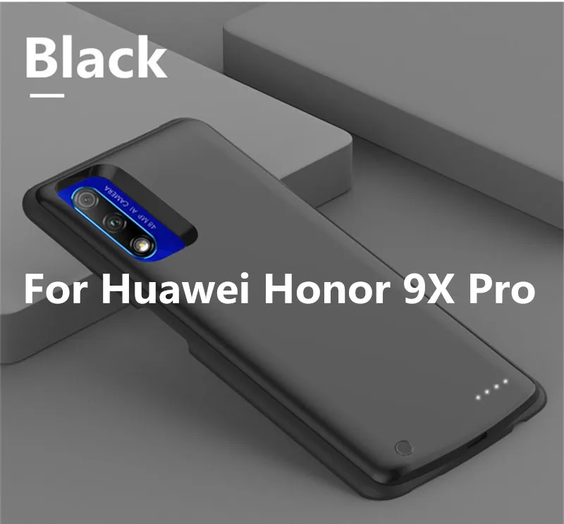 Black for 9X Pro NTSPACE 6500 мАч для huawei Honor 9X Pro, чехол для зарядного устройства, резервный внешний аккумулятор, противоударный чехол для huawei Honor 9X, чехол для питания - Цвет: Black for 9X Pro