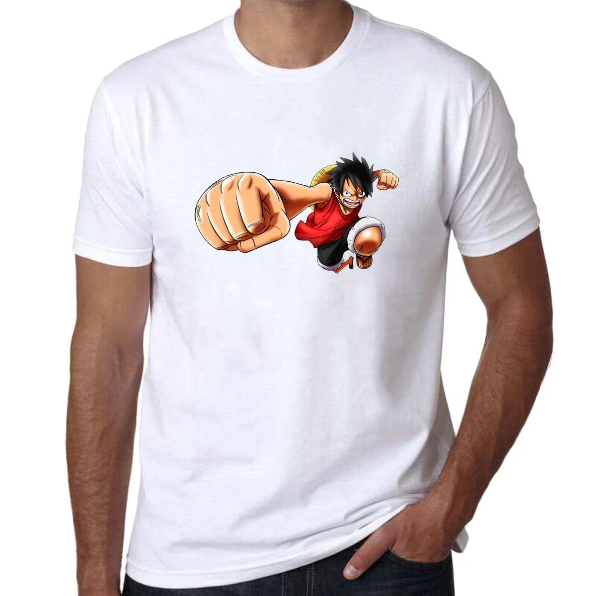 

Summer Harajuku Hot Anime One Piece Luffy Cosplay Art Print T-Shirts Fashion Short Sleeve O-neck Cotton Tees Shirts for Fans