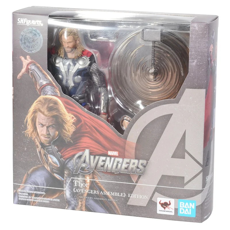 Bandai SHF Marvel фигура Мстителей Thor 16 см Коллекционная экшн фигурка модель детские