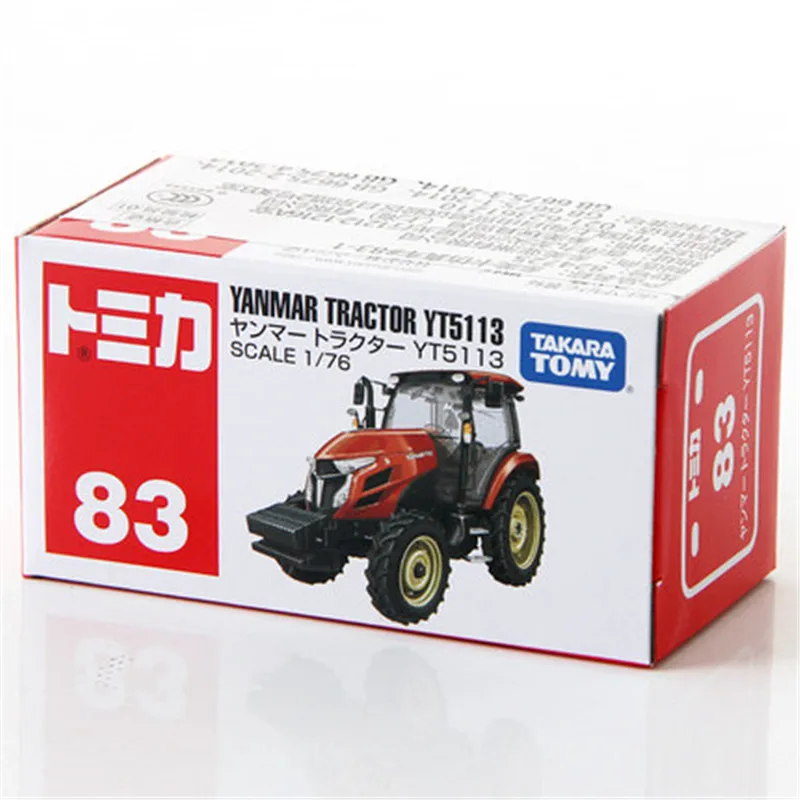 

Tomy Tomica Simulation Mini Alloy Engineering Car Model No. 83 Yanmar Tractor Children's Metal Cast Toy Collectable 824725