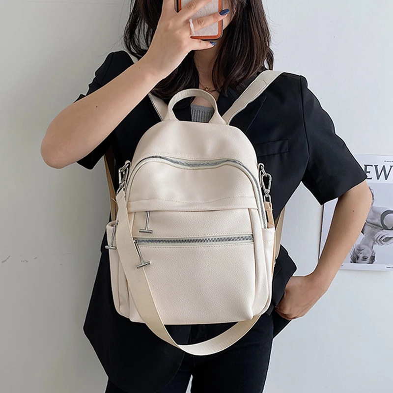 Mochila de Couro Mochila de Viagem Luxo Plutônio Mochilas Feminino Casual Bagpack Anti Roubo Novas Mulheres Grande Capacidade
