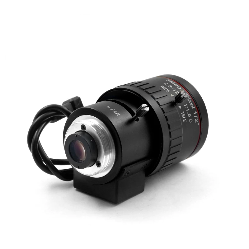 Дорожный объектив для видеонаблюдения 2 8-12 мм ручной зум 1/2 дюйма 3 миллиона