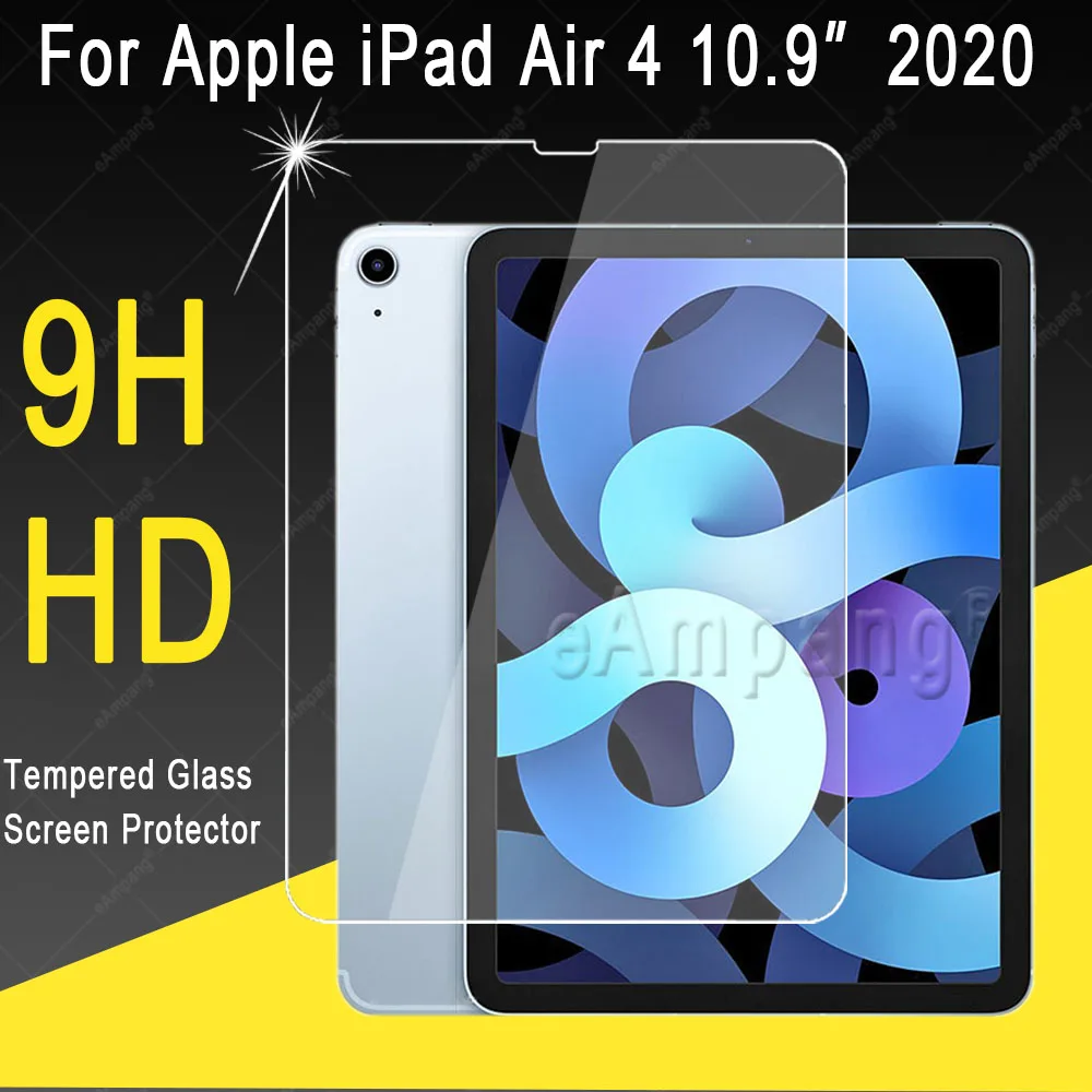 

For iPad Air 4 10.9 2020 Screen Protector 0.3mm 9H HD Tempered Glass for Apple iPad Air 4th Generation Screen Protector Film