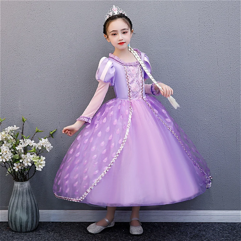 

PrettyGirl Elegant Princess Dress Christmas Halloween Cosplay Costumes Girls Ball Gown Dresses Kids Clothes