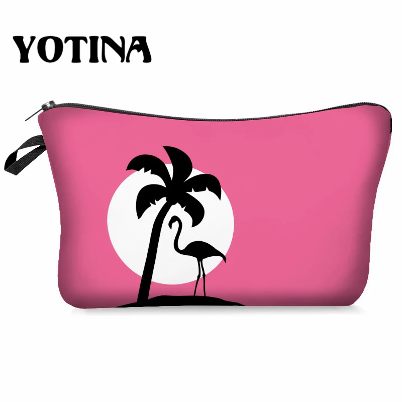 Yotina органайзер для макияжа женская косметичка с разноцветным рисунком 3D печать