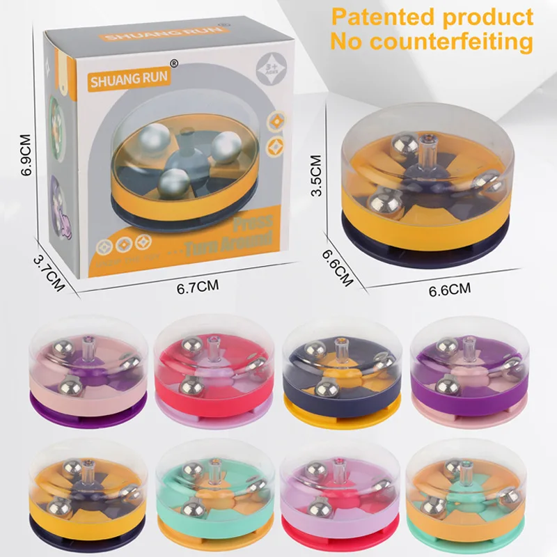 

Press Turn Around Decompression Running Ball Disc Press And Rotate Creative Decompression Artifact Vent Toy ZLL