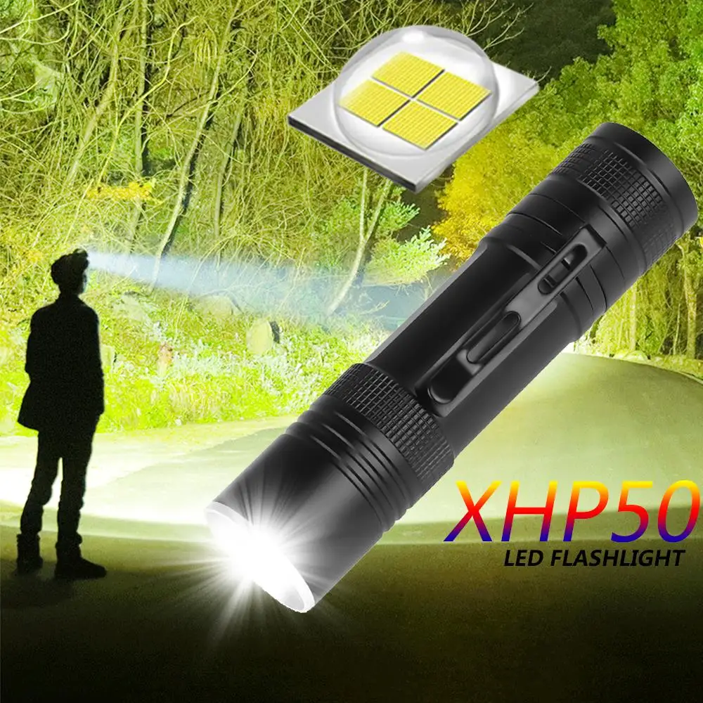 Супермощный фонарик xhp70.2 Ультраяркий светодиодный xhp70 xhp50 18650 или 26650 лучшая лампа