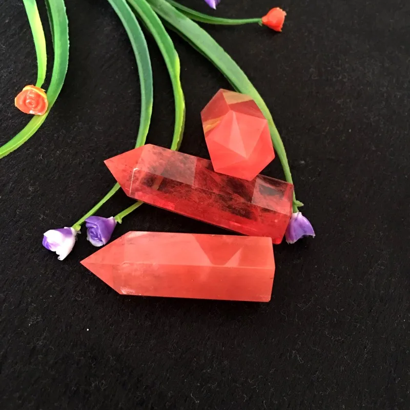 

NaturalStone Mineral Crystal Red Smelting Stone Home Decoration Witchcraft Worship Meditation Wheel Pulse Healing Crystal Column