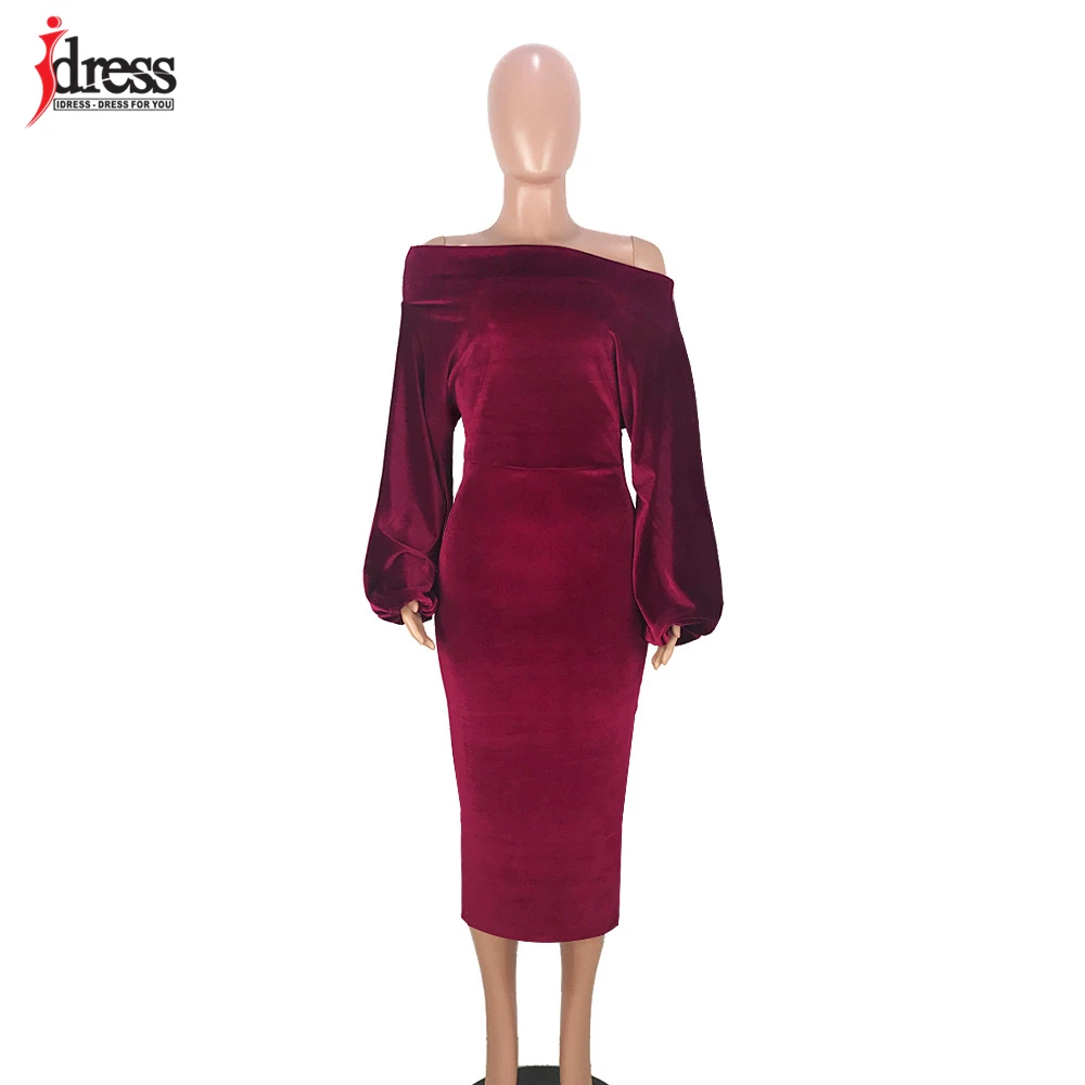Сексуальное облегающее платье IDress 2020 с открытыми плечами для ночного клуба