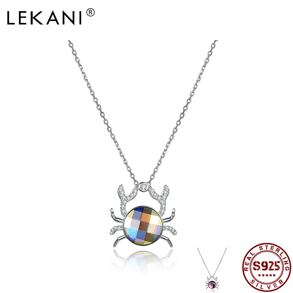 

LEKANI Creative Animal Crab Pendant Necklaces Exquisite Austria Crystal Chain Necklace For Women Friends Birthday Party Hot Sale