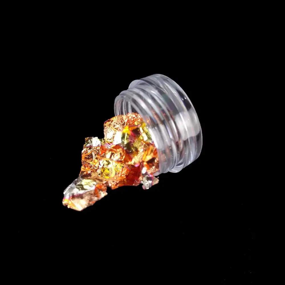 Моня 6 коробок/Набор для дизайна ногтей цветная алюминиевая блестящая фольга