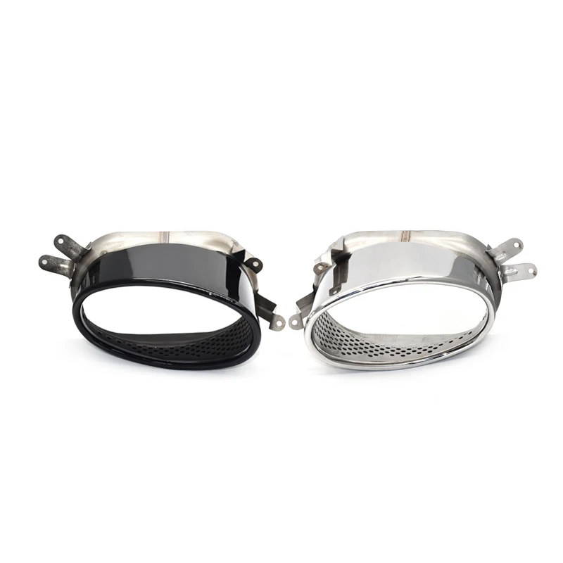 1 комплект нержавеющая сталь выхлопной трубы черный серебристый глушители для Audi