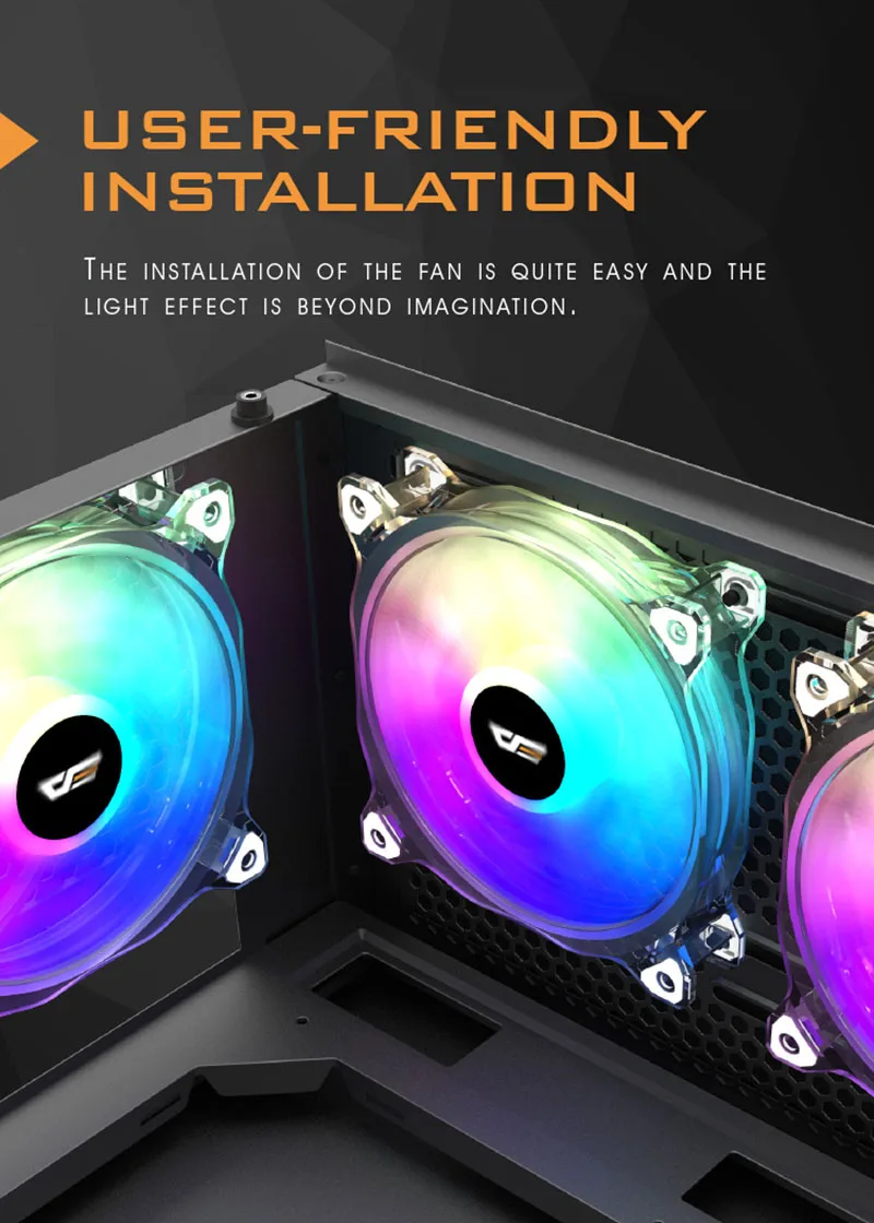 Aigo вентилятор RGB 120 мм компьютерный ПК Корпус Вентилятор прозрачная рамка тихий+ дистанционный Вентилятор охлаждения процессора компьютера регулировка скорости AURA SYNC RGB Корпус Вентилятор