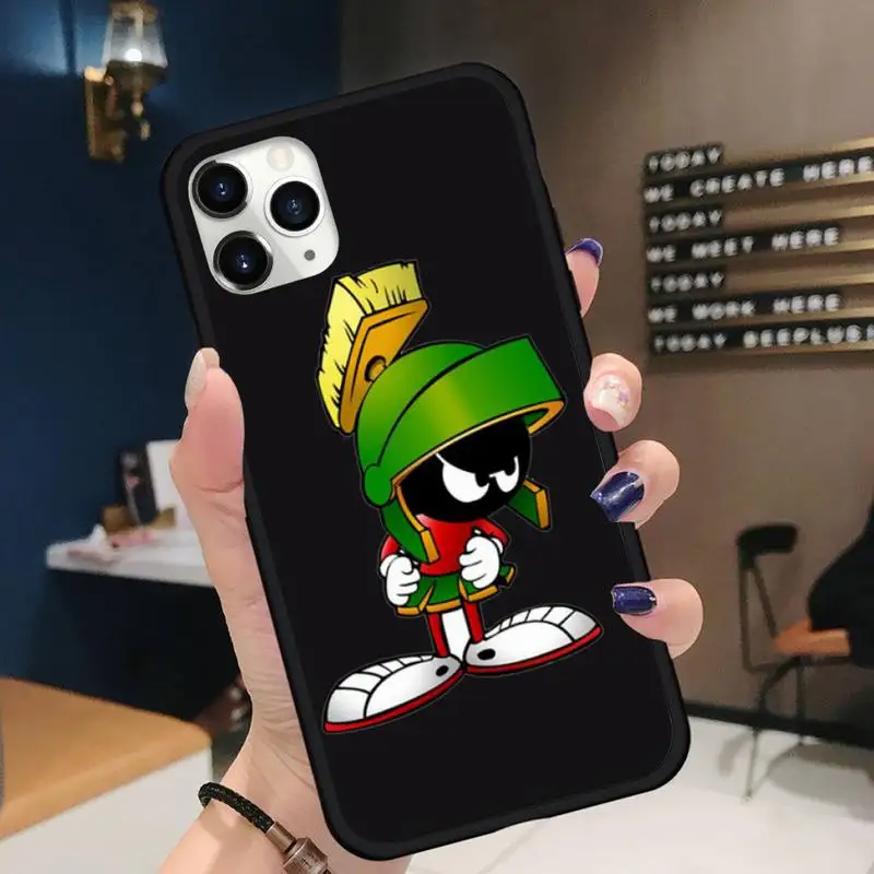 

cute Marvin Martian cartoon Phone Case for iPhone 11 12 pro XS MAX 8 7 6 6S Plus X 5S SE 2020 XR Soft silicone