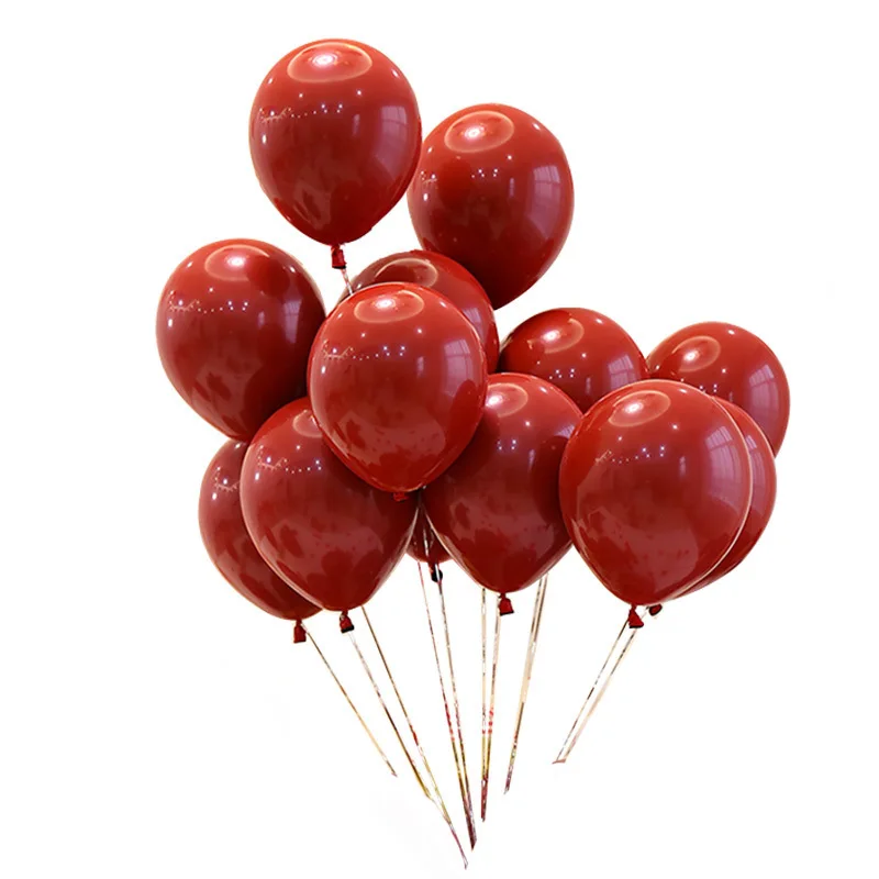 10 дюймов двойной латексный шар свадебное украшение день рождения Globos красный