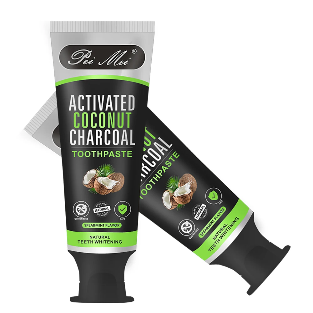 100ml Bamboo Charcoal Coconut Oil Toothpaste Natural Deeply Whiten Brighten Teeth Remove Stains Strengthen Care |