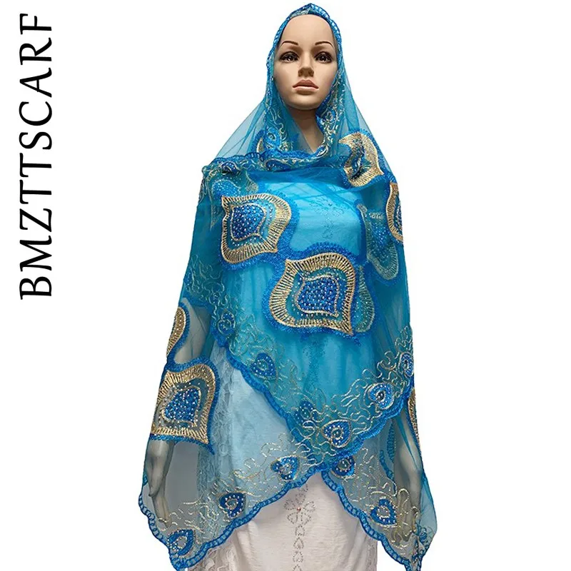 2020 Новая африканская Женская шаль мусульманский женский шарф 2 0*0 5 метров